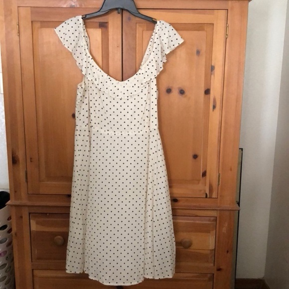 NWT Old Navy White and Black Polka Dot Mini Dress Size Large - Picture 5 of 10